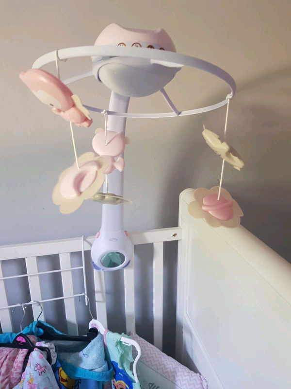 infantino cot mobile pink